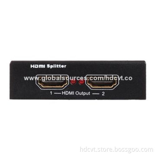 HDMI 1 x 2 Splitter, Supports 3D with 5V DC Power Supply